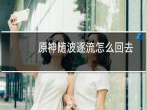 原神随波逐流怎么回去
