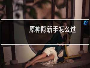 原神隐新手怎么过