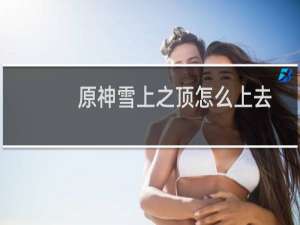 原神雪上之顶怎么上去