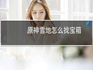 原神雪地怎么找宝箱