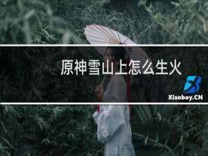 原神雪山上怎么生火