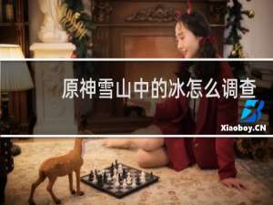 原神雪山中的冰怎么调查