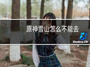 原神雪山怎么不能去