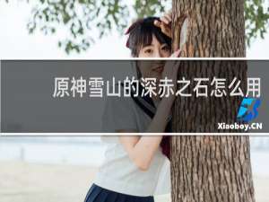 原神雪山的深赤之石怎么用