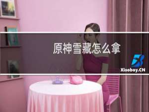 原神雪藏怎么拿