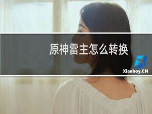 原神雷主怎么转换