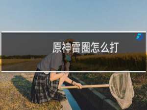 原神雷圈怎么打