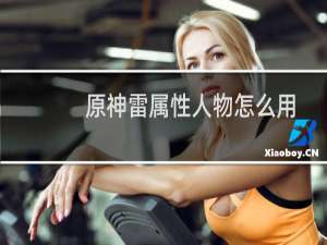原神雷属性人物怎么用