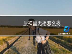 原神雷无相怎么找