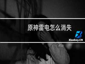 原神雷电怎么消失