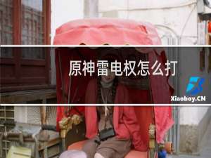 原神雷电权怎么打