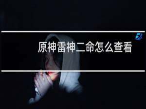 原神雷神二命怎么查看