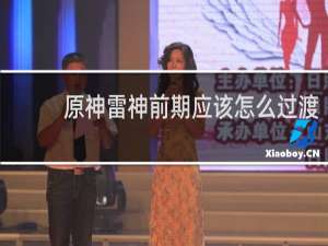 原神雷神前期应该怎么过渡