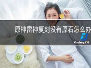 原神雷神复刻没有原石怎么办