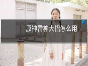 原神雷神大招怎么用