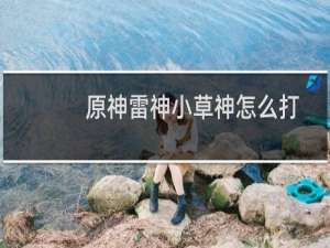 原神雷神小草神怎么打