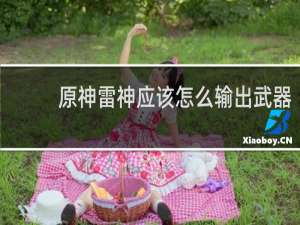 原神雷神应该怎么输出武器
