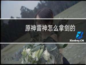 原神雷神怎么拿剑的