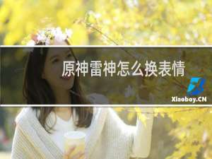 原神雷神怎么换表情