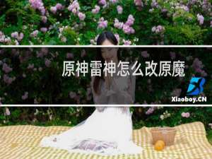 原神雷神怎么改原魔