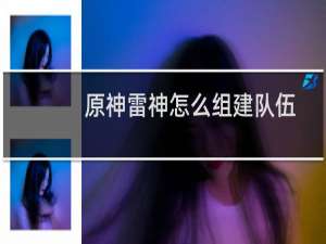 原神雷神怎么组建队伍