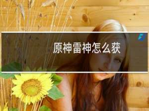 原神雷神怎么获