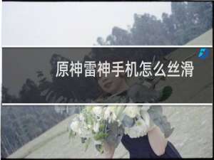 原神雷神手机怎么丝滑