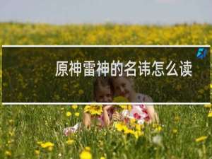 原神雷神的名讳怎么读