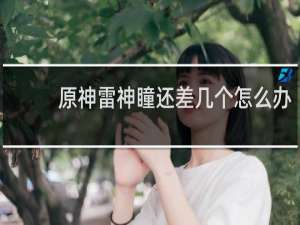 原神雷神瞳还差几个怎么办