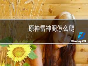 原神雷神阁怎么爬