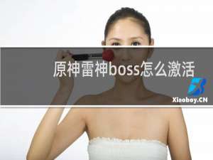 原神雷神boss怎么激活