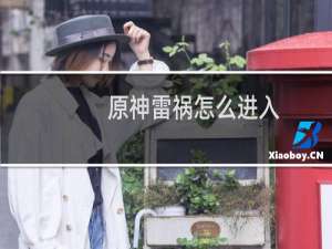 原神雷祸怎么进入