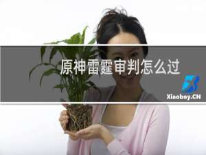 原神雷霆审判怎么过
