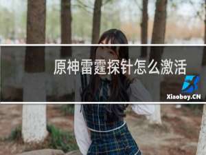 原神雷霆探针怎么激活