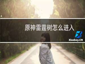 原神雷霆树怎么进入