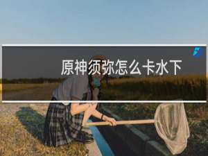 原神须弥怎么卡水下