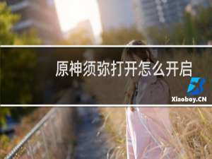 原神须弥打开怎么开启