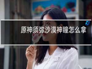 原神须弥沙漠神瞳怎么拿