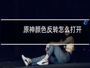 原神颜色反转怎么打开