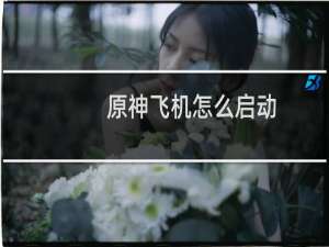原神飞机怎么启动