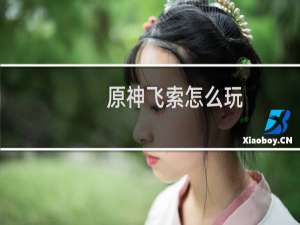 原神飞索怎么玩