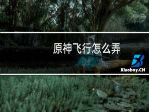 原神飞行怎么弄