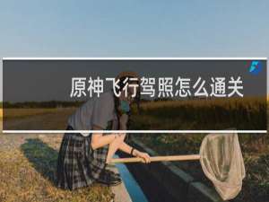 原神飞行驾照怎么通关