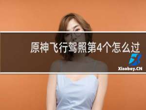 原神飞行驾照第4个怎么过