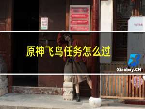 原神飞鸟任务怎么过