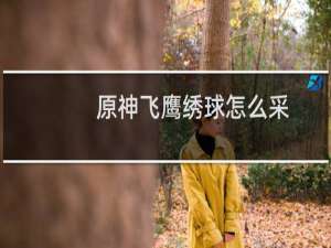 原神飞鹰绣球怎么采
