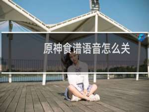 原神食谱语音怎么关