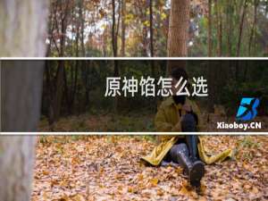 原神馅怎么选