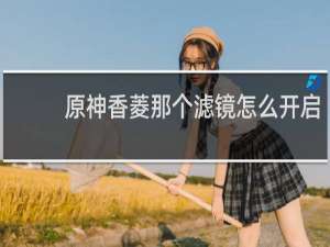 原神香菱那个滤镜怎么开启