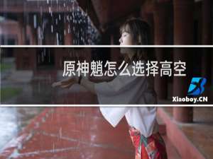 原神魈怎么选择高空
